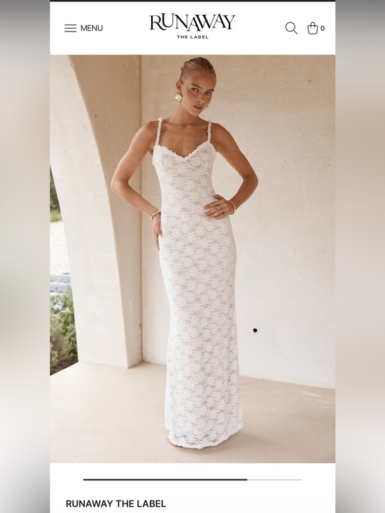 Runaway The Label Dresses & Skirts - Runaway The Label White Lace Spaghetti-Strap Maxi Dress